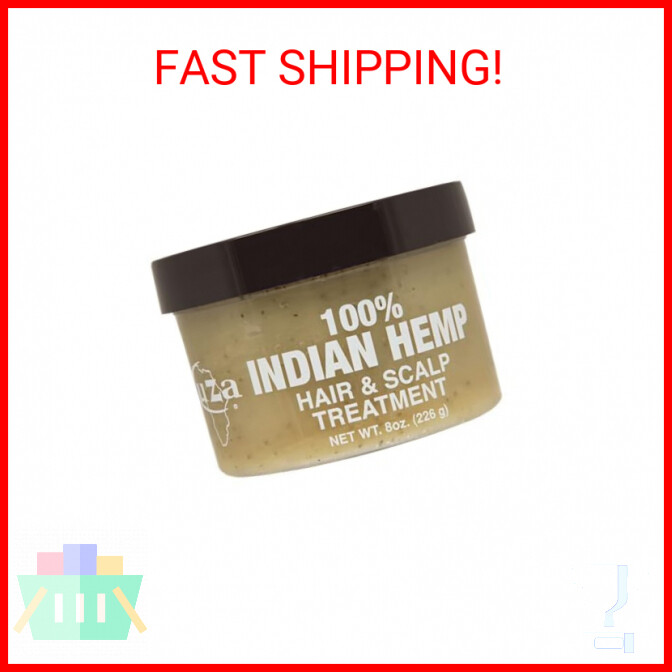 Kuza 100% Indian Hemp Hair & Scalp Treatment 8oz - Smooth, Soften and Moisturize
