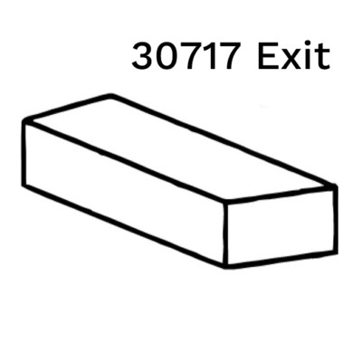 Bergeon Seitz 30717 Exit Pallet Jewel 0.34mm (Pack Of 3) - MJ17-Exit-0.34