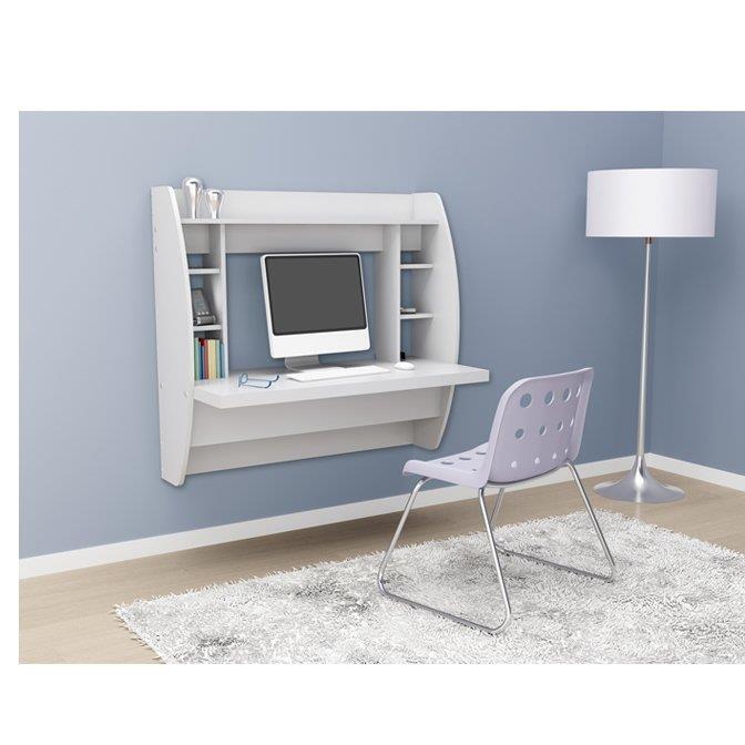 Home Office Floating Computer Desk Wall Mount Workstation Laptop Table