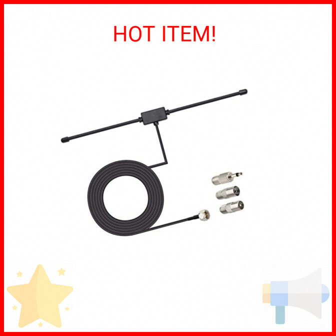 Bingfu FM Radio Dipole Antenna for Stereo Receiver Indoor Pi