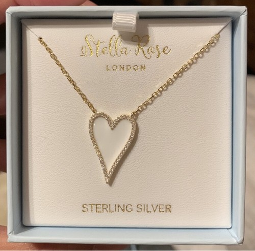 Stella Rose London 925 sterling silver necklace Heart Shape