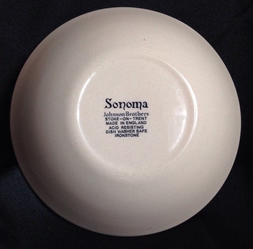 Johnson Brothers Sonoma Stoke-On-Trent Coupe Cereal Bowls 6 3/8