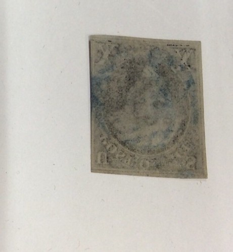 1847 George Washington 10 Cent Stamp With Postmark