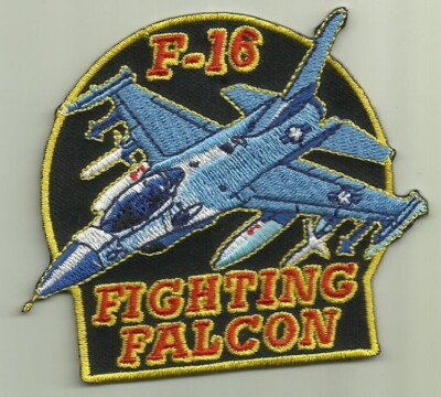 F-16 FIGHTING FALCON USAF PATCH ATTACK FIGHTER AIRCRAFT PILOT AVIATION USA FLY