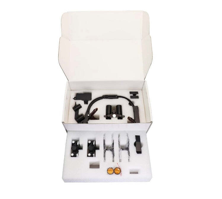 6.0X 3.5X 2.5X Dental Lab Endo Loupes Double LED Head Light Cordless Headband