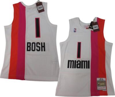 New 20011-12 Chris Bosh #1 Miami Heat Mens Mitchell & Ness Swingman Jersey $130