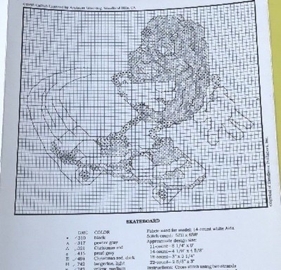 1988 THE CALIFORNIA RAISINS CROSS STITCH LEAFLET PATTERNS - SUNNY DAYS - MINT