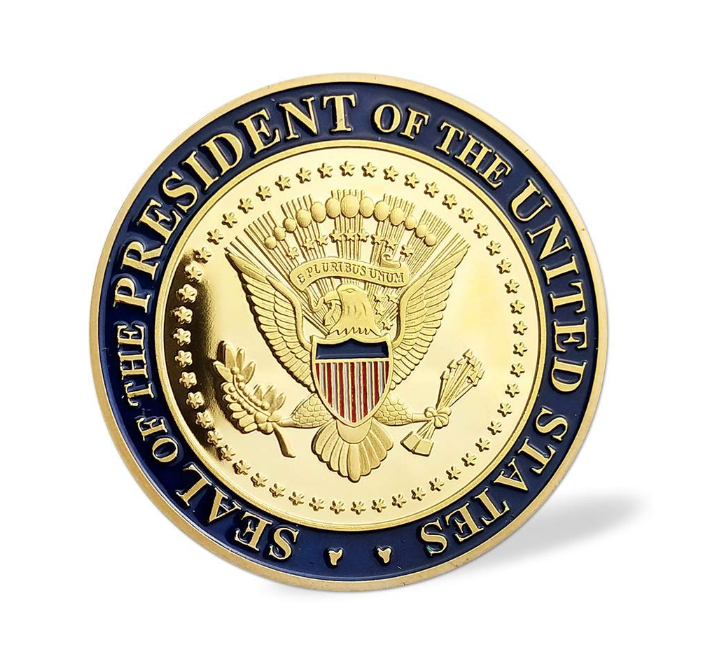 50PCS Donald J Trump 2020 Keep America Great Commander Silver Challenge Coin RF