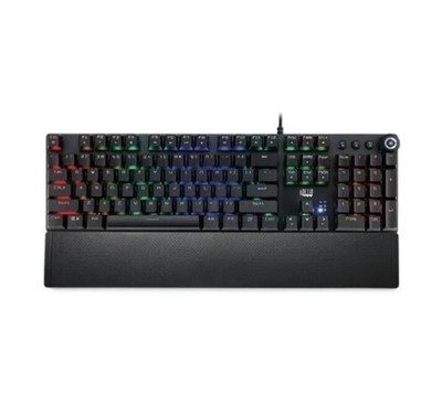 Adesso RGB Programmable Mechanical Gaming Keyboard AKB-650EB W/ WRIST REST New