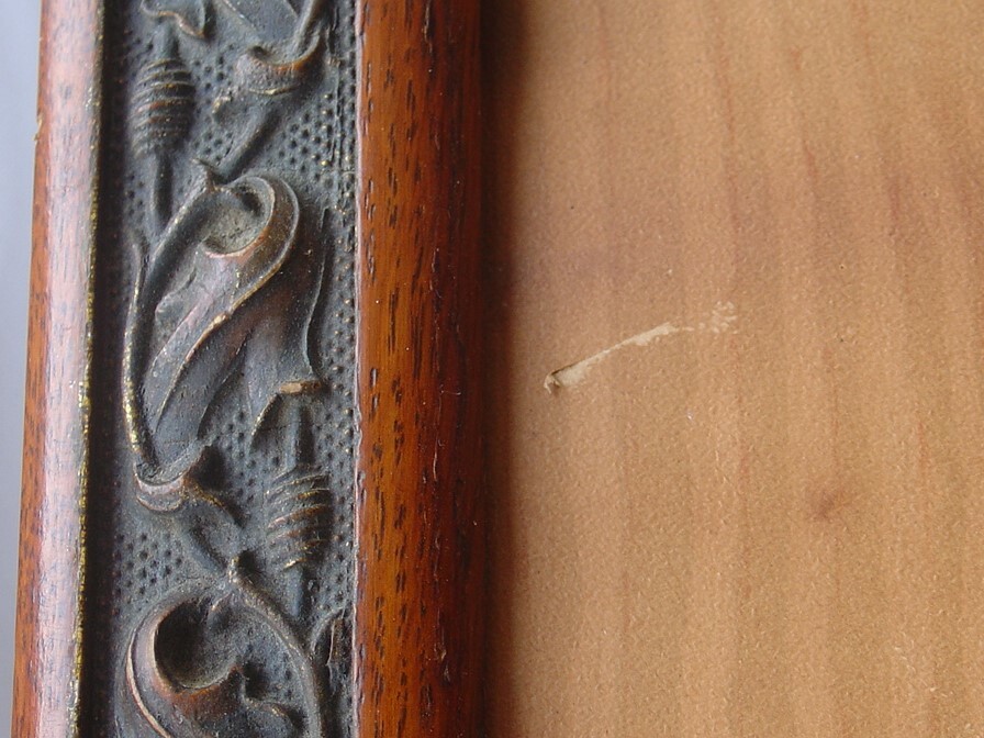 Antique Vtg Duck Bird Hunt Hunter Print Cabin Wall Picture Ornate Wood Frame