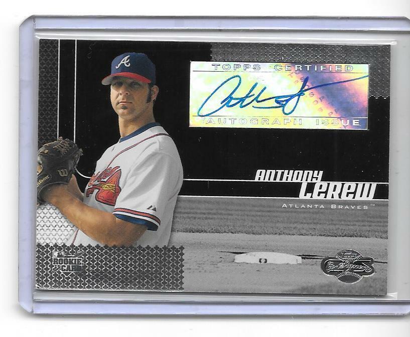 2006 TOPPS CO-SIGNERS MLB BASEBALL ROOKIE CARD RC ANTHONY LEREW AUTO,BRAVES. rookie card picture