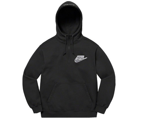 capa Meseta Adaptar Supreme/Nike Half Zip Hooded Sweatshirt Black Size Large (HAVE IN HAND) |  eBay