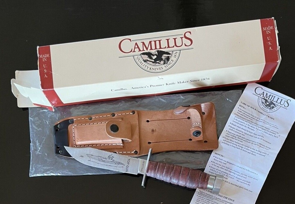 Vintage CAMILLUS TOP GUN Commemorative "Jet Pilot's Survival" Knife
