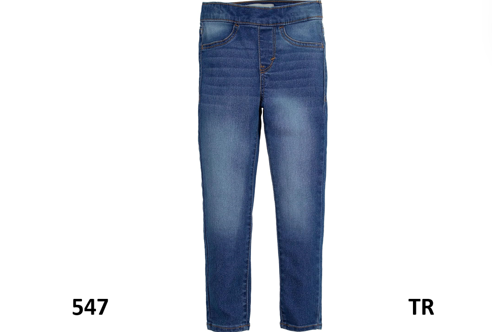 Levi's Skinny Fit Pull On Jeggings Big Girls, Comfortable Denim, Sweetwater, 10
