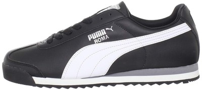 

Мужские кроссовки Puma Roma Basic черный/белый/серебристый (353572 11), Black/white/silver