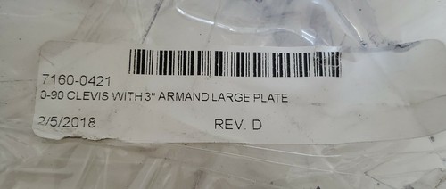 *NEW* GAMBER-JOHNSON 7160-0421 Computer Mount Black Steel 0-90 Clevis 3" Armand