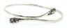 Sterling Silver BangleArm Band Fine Unisex Jewellery Split Front Bangle-1.JPG