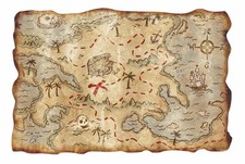 155048 treasure map hunt huge decor wall print poster ebay
