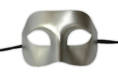 Silver Eye Mask Masquerade Party Adult Halloween Venetian Costume Accessory