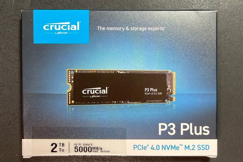 【新品】Crucial P3 Plus 2TB M.2 SSD crucial-p3-plus-ssd-flat-front