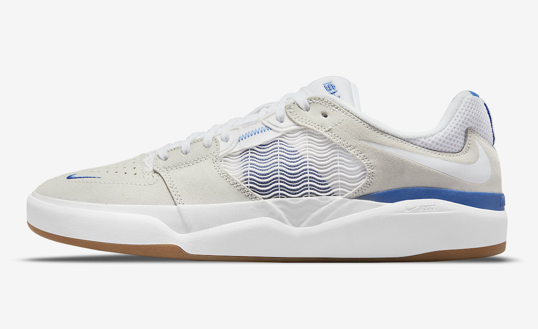 

Мужские кроссовки для скейтбординга Nike SB Isod Wair Summit White Game Royal DC7232-100 sz 9, Белый, Nike Ishod Wair SB
