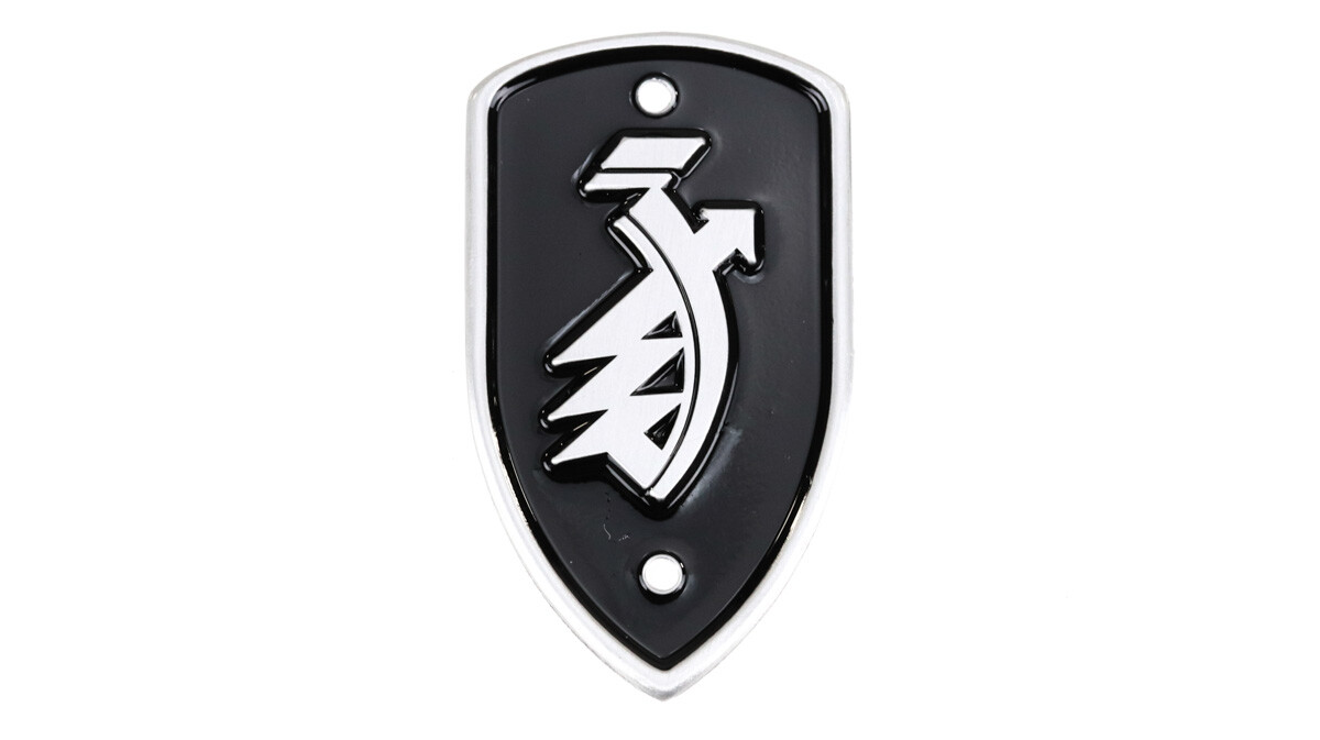 Plakette, Emblem für Zündapp DB 200, DB 201, DB 202, DB 203. DB 204 - schwarz