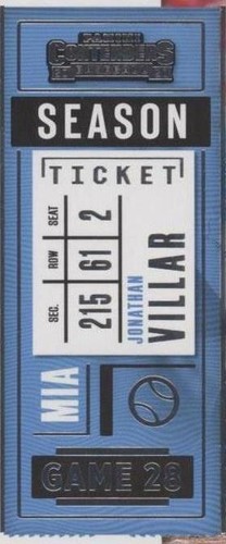 2020 Panini Contenders - Jonathan Villar #21