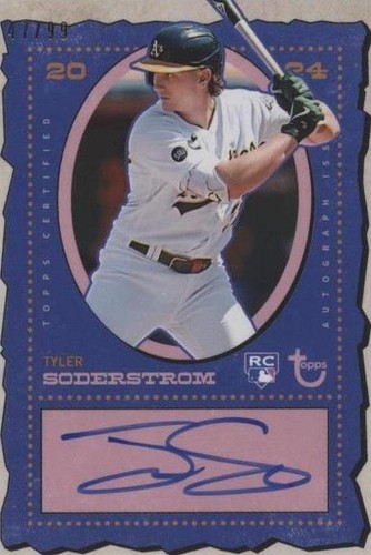 TYLER SODERSTROM 直筆サインボール A's 2024 Topps Museum Collection Archival Autographs Tyler Soderstrom