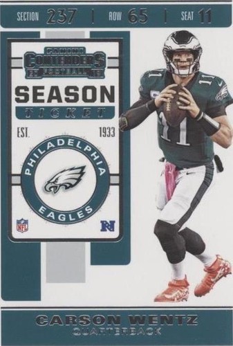 2019 Panini Contenders Carson Wentz #57