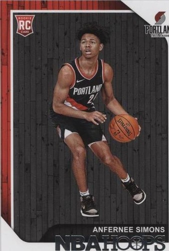 2018-19 Panini Prizm Anfernee Simons Signed RC Rookie #61