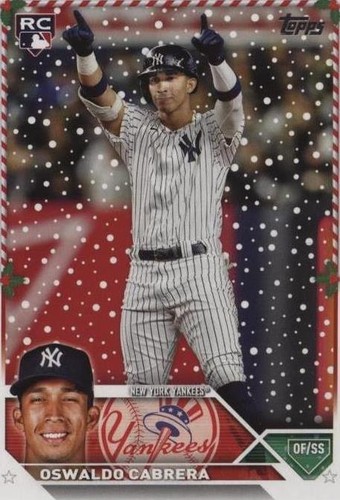2023 Topps Holiday - Oswaldo Cabrera #H163