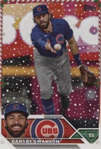 Chicago Cubs Lithograph print of Dansby Swanson 2023 11 x 14