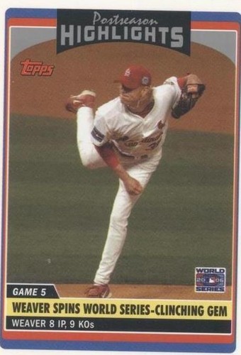 2006 Topps Updates & Highlights - Jeff Weaver #UH201