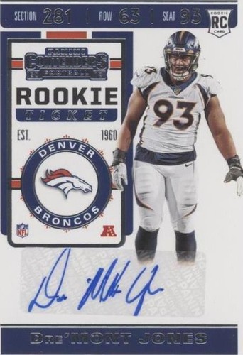 2019 Panini Contenders Dre'mont Jones #223