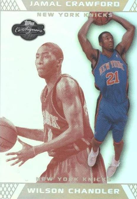 2007-08 Topps Co-Signers - Jamal Crawford/Wilson Chandler #75