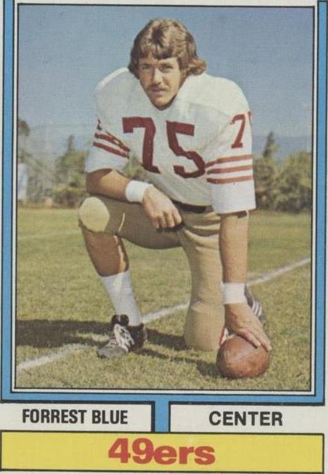 1974 Topps Parker Brothers Pro Draft Forrest Blue #124