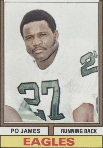 1974 Topps Football Card # 47 Po James - Philadelphia Eagles | eBay