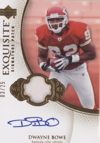 2007 Upper Deck Exquisite Collection Dwayne Bowe #ESS-DB