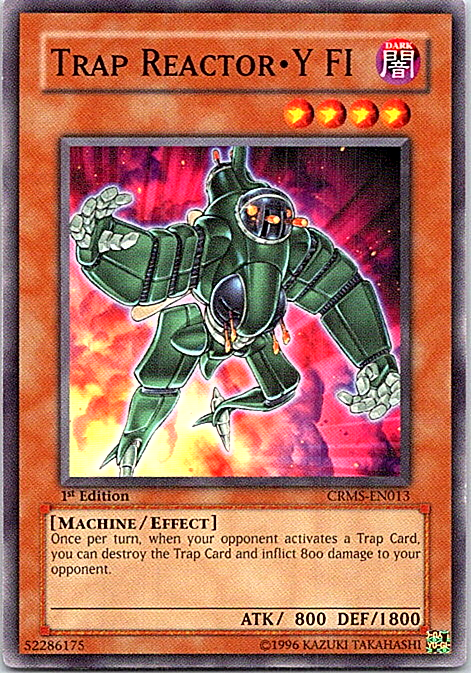 Trap Reactor - Y FI CRMS-EN013 Yu-Gi-Oh! Light Play 1st Edition