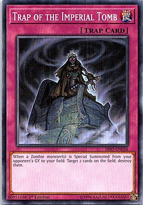 Trap Of The Imperial Tomb SR07-EN036 Yu-Gi-Oh! Card 1st Edition Light Play