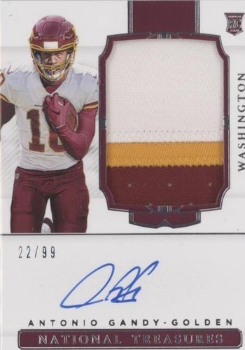2020 Panini National Treasures Antonio Gandy-Golden #187
