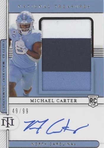 2021 Panini National Treasures Collegiate Michael Carter #64