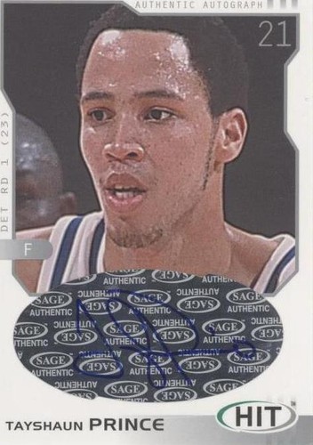 2002-03 SAGE Hit - Tayshaun Prince #H16