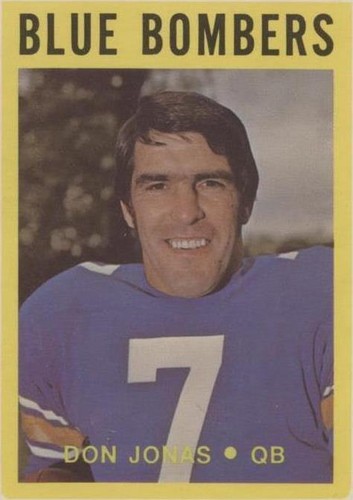 1972 O-Pee-Chee Canadian Football League Don Jonas #105