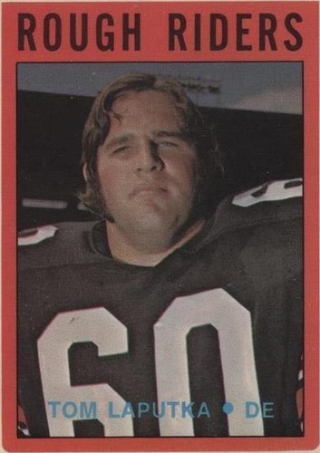1972 O-Pee-Chee Canadian Football League Tom Laputka #73