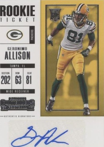 2017 Panini Contenders Geronimo Allison #202