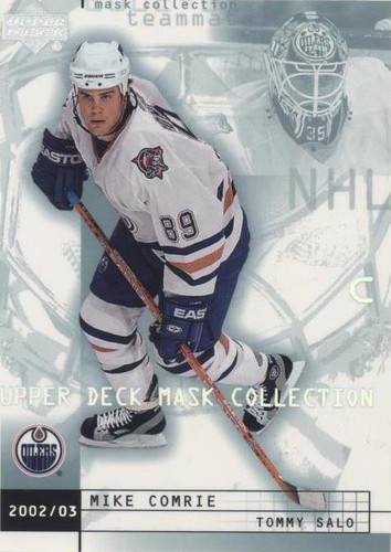 2002-03 Upper Deck Mask Collection - Mike Comrie Tommy Salo #36