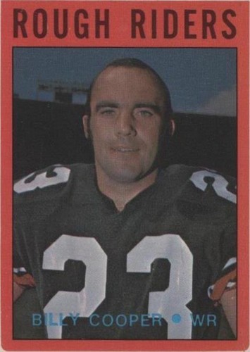 1972 O-Pee-Chee Canadian Football League Billy Cooper #75