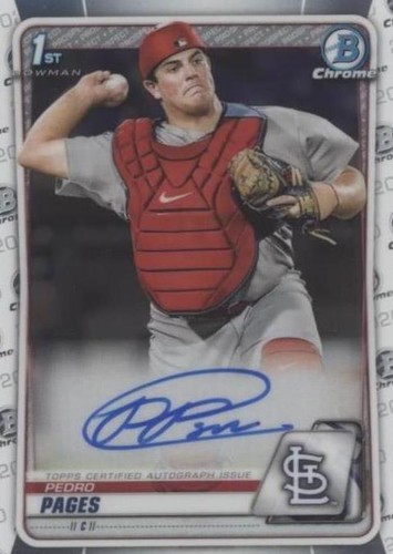 2020 Bowman Chrome - Pedro Pages #CPA-PP