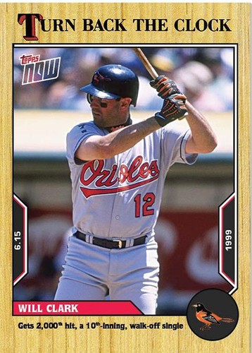 2022 Topps Now Turn Back the Clock - Will Clark #77